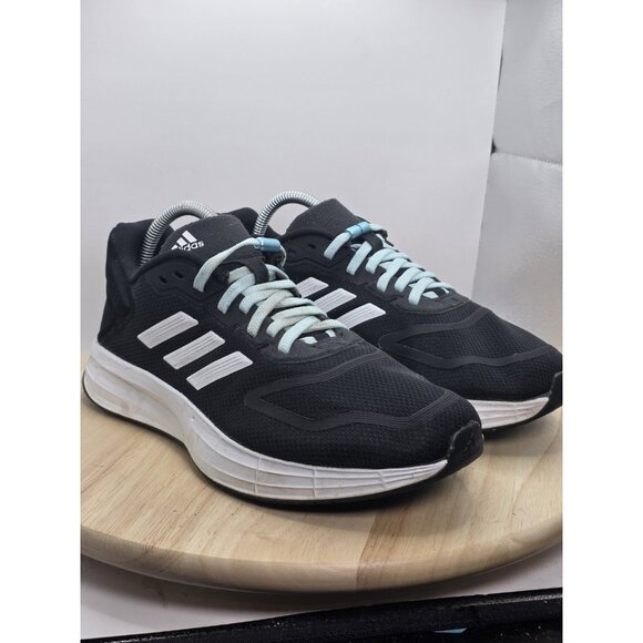 Men's Adidas Duramo Black White Athletic Shoes Size 8 - Excellent Pre-owned - Picture 5 of 10